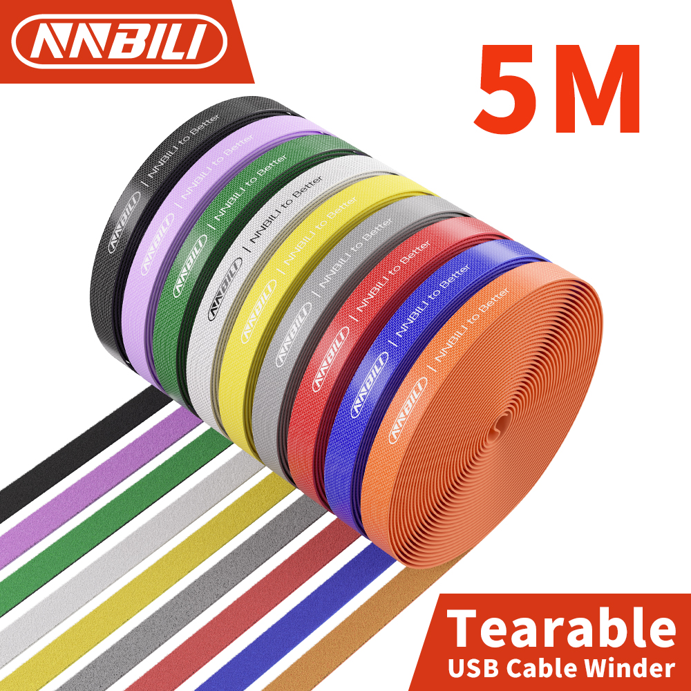 Cable Velcro Strap - NNBILI Data Cable Management Strap Reusable