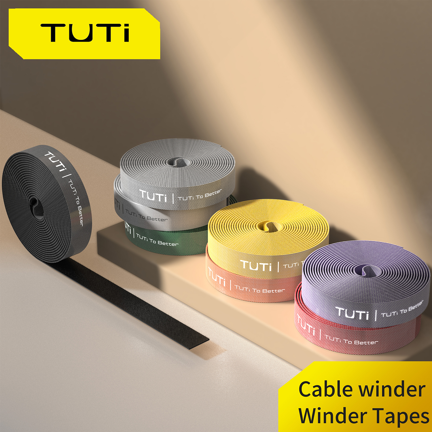 Cable Velcro Strap - TUTI 0.78 Inch Width Nylon Strap