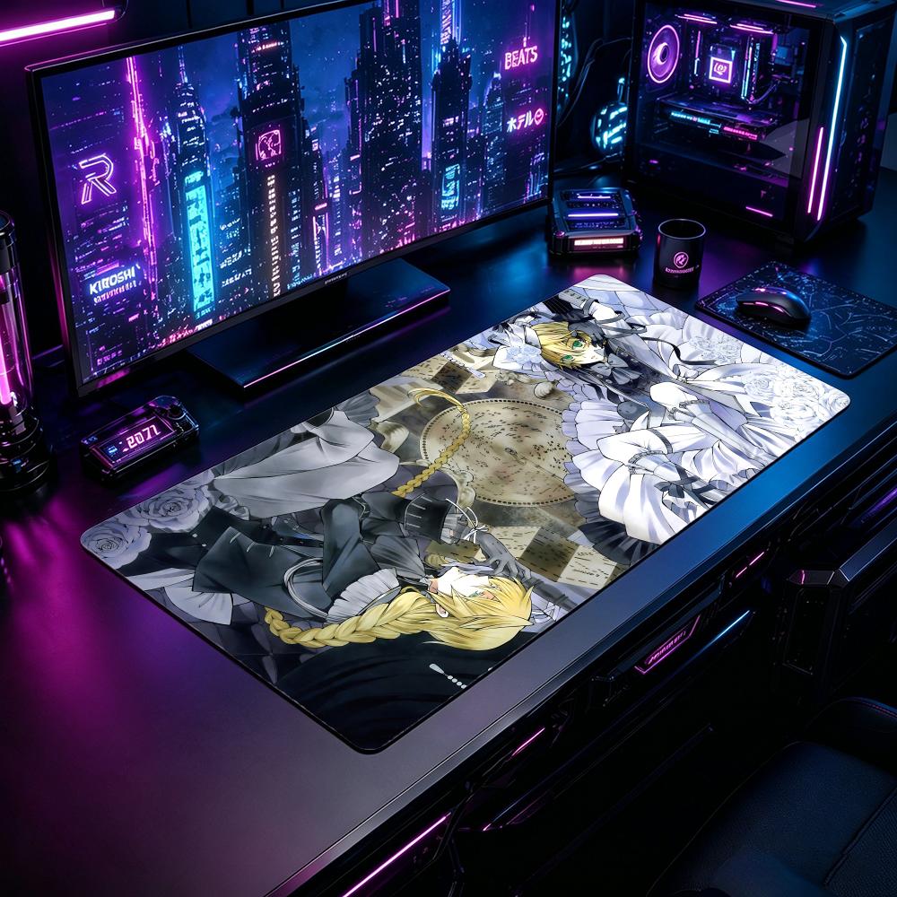 Desk Setup Pc And Laptop - Gaming Mouse Pad PPandora Hearts Mouse
