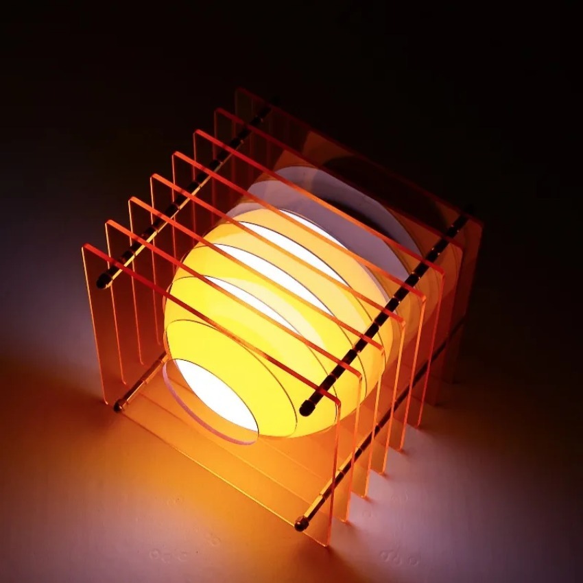 Desk Setup Lamp - DIY Moon Lamp Acrylic Thousand Layer