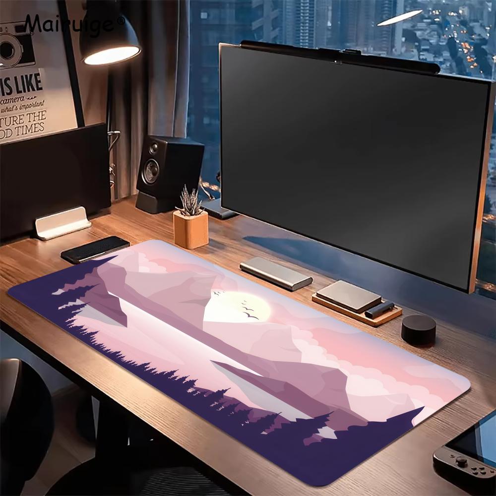 Sunset Lake Desk Mats Gaming M - đánh giá và giá Desk Setup Rug