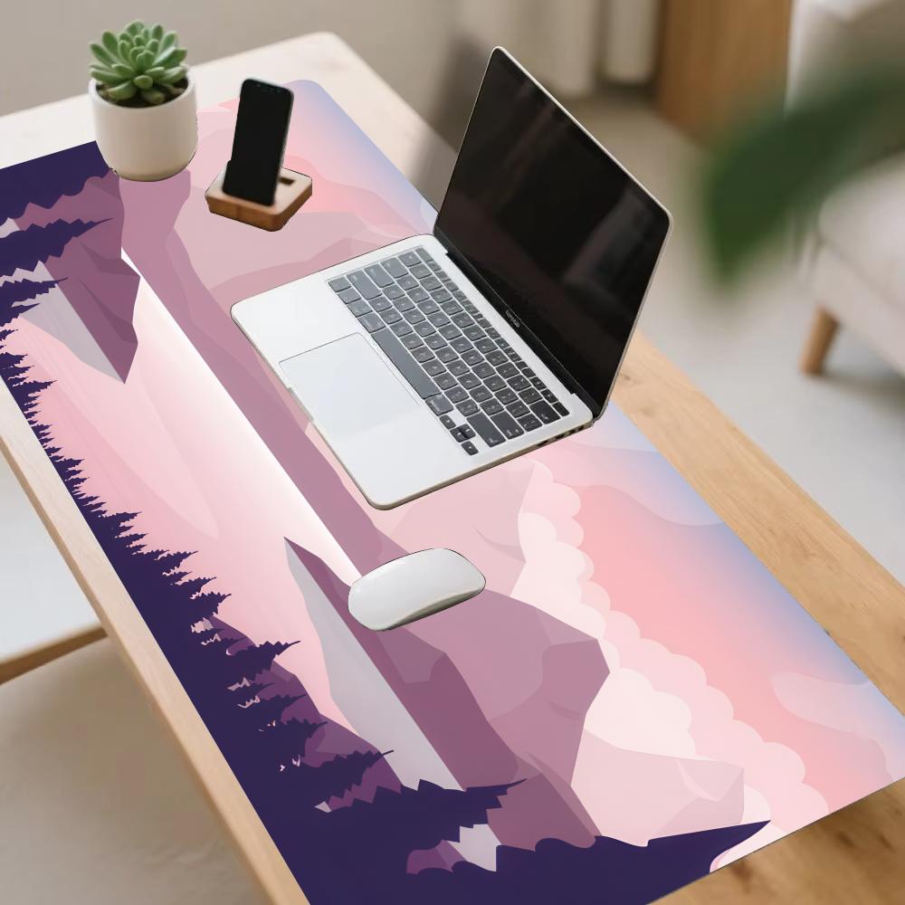 Sunset Lake Desk Mats Gaming M - đánh giá và giá Desk Setup Rug