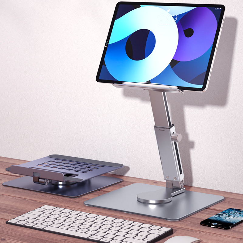 Aluminum Tablet Stand Desk Ris - đánh giá và giá Desk Setup Ipad
