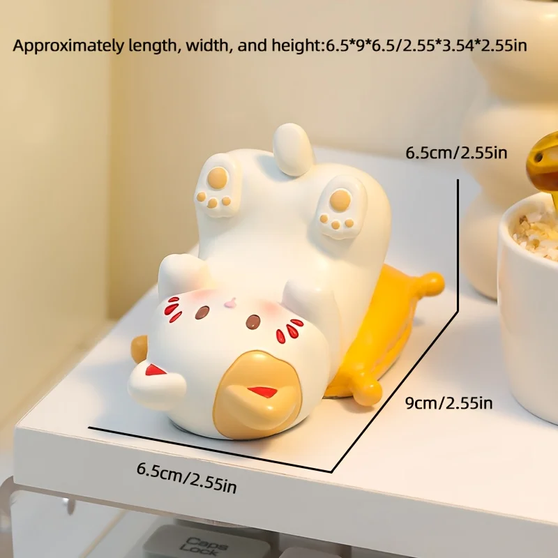 Cute Cartoon Cat Desktop Ornam - đánh giá và giá Desk Setup Table