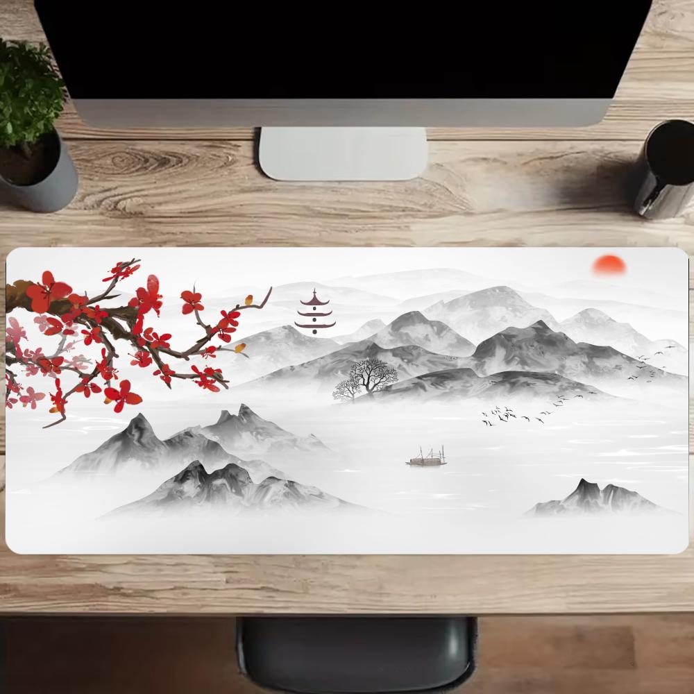 Beautiful Mountains And Rivers - đánh giá và giá Desk Setup Rug