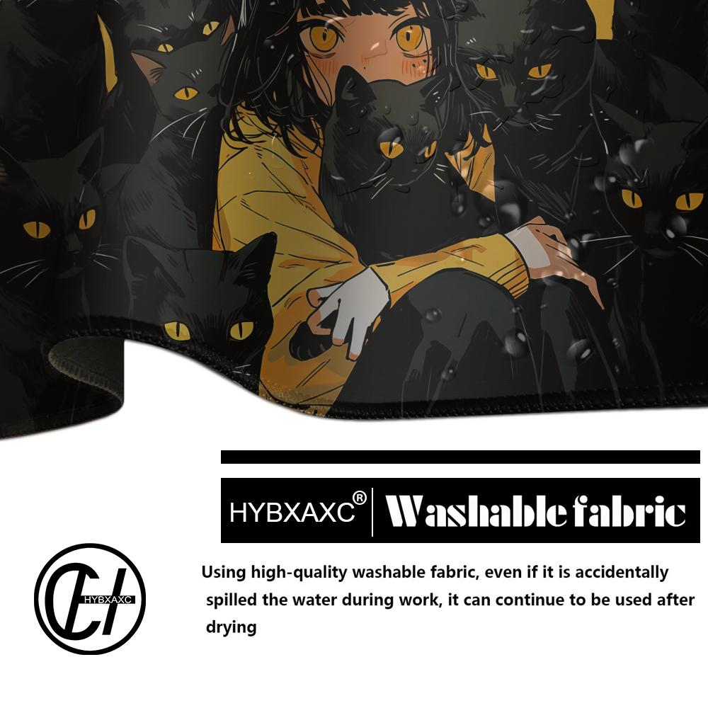 Gaming Mouse Pad Anime Black C - đánh giá và giá Desk Setup Rug