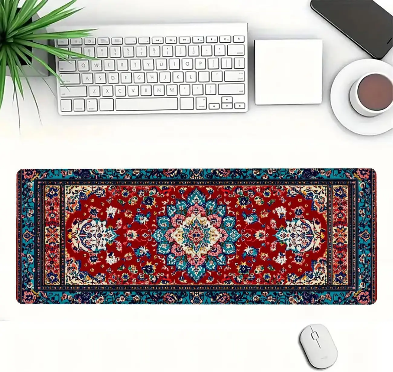 Stylish Ornate Persian Floral  - đánh giá và giá Desk Setup Rug