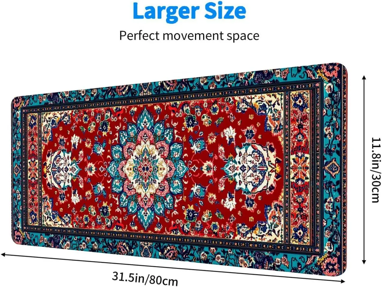 Stylish Ornate Persian Floral  - đánh giá và giá Desk Setup Rug