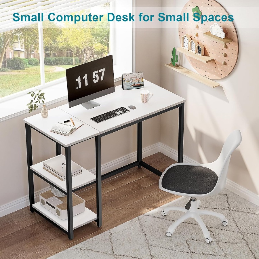47 inches Computer Desk with 2 - đánh giá và giá Desk Setup For Studying