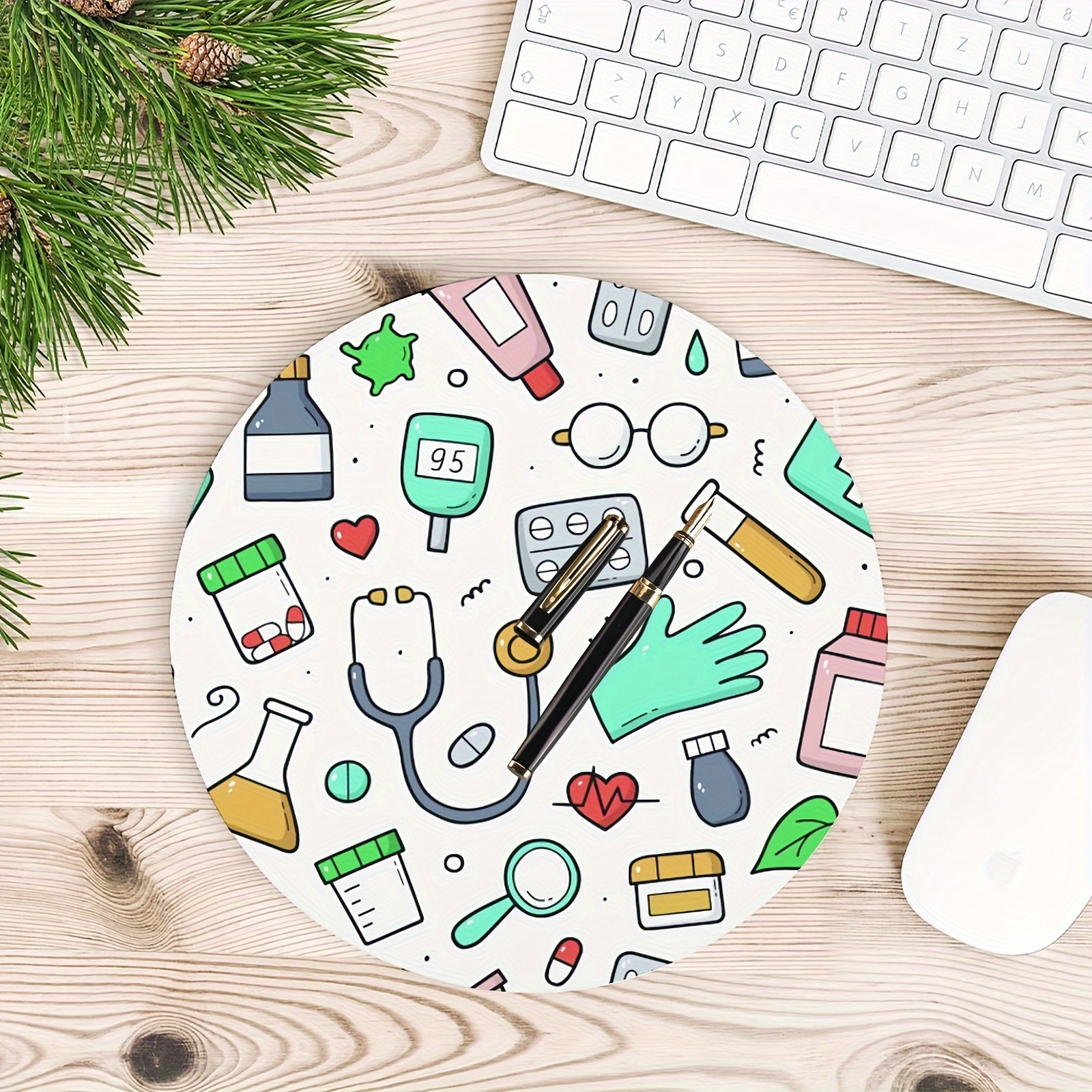 Round Nurses Doctors Office Ru - đánh giá và giá Desk Setup Rug