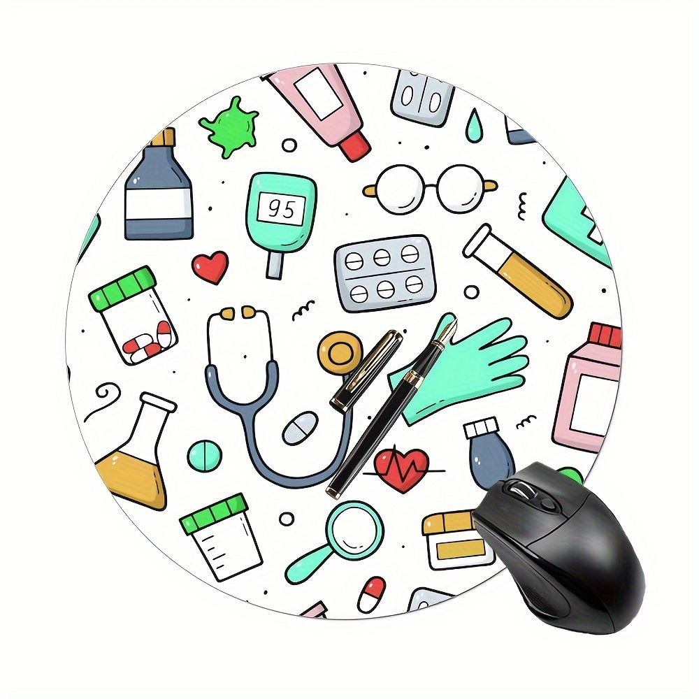 Round Nurses Doctors Office Ru - đánh giá và giá Desk Setup Rug