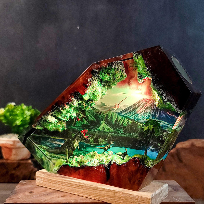 Table Resin Lamp Dinosaur Figu - đánh giá và giá Led Desk Light Usb