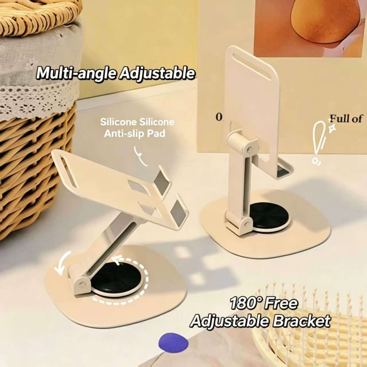 Cream Style Carbon Steel Porta - đánh giá và giá Desk Setup Table
