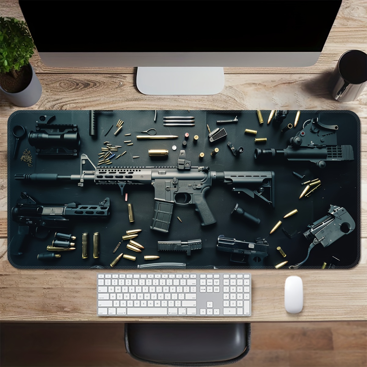 Gun Desk Mat Large Gaming Mous - đánh giá và giá Desk Setup Rug
