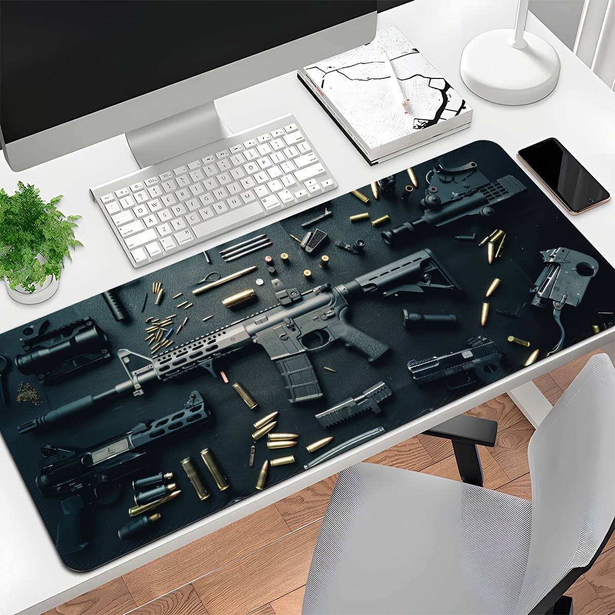 Gun Desk Mat Large Gaming Mous - đánh giá và giá Desk Setup Rug