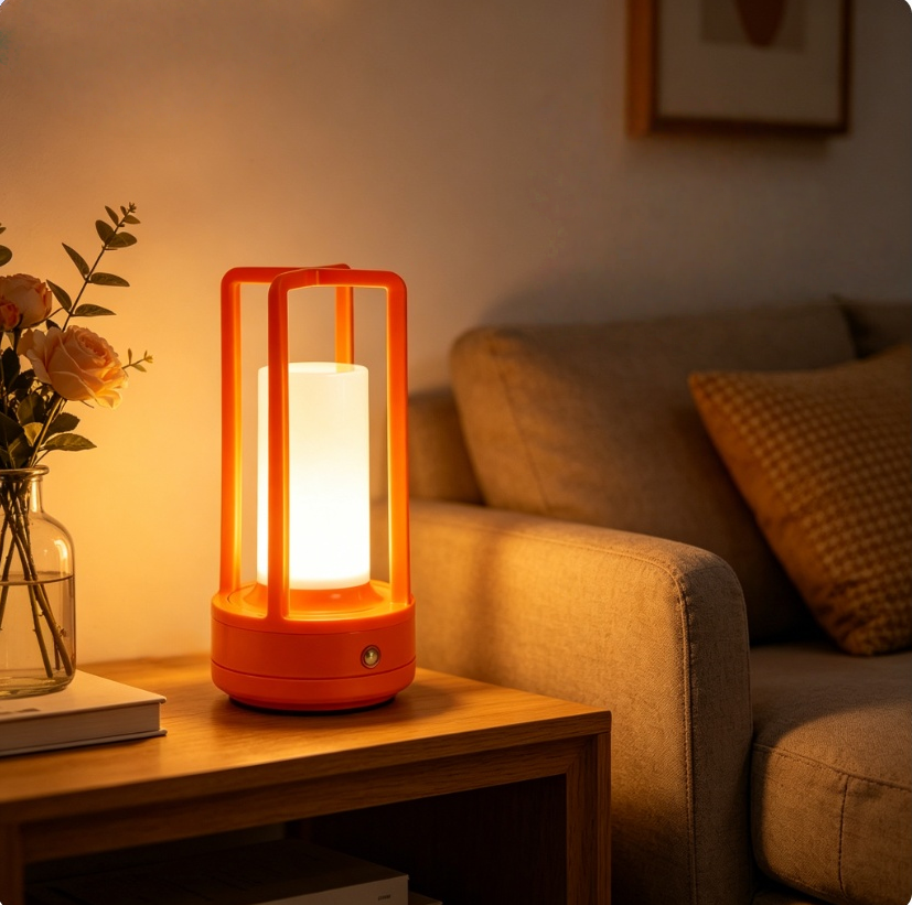 Modern Orange Cage Table Lamp  - đánh giá và giá Led Desk Light Usb