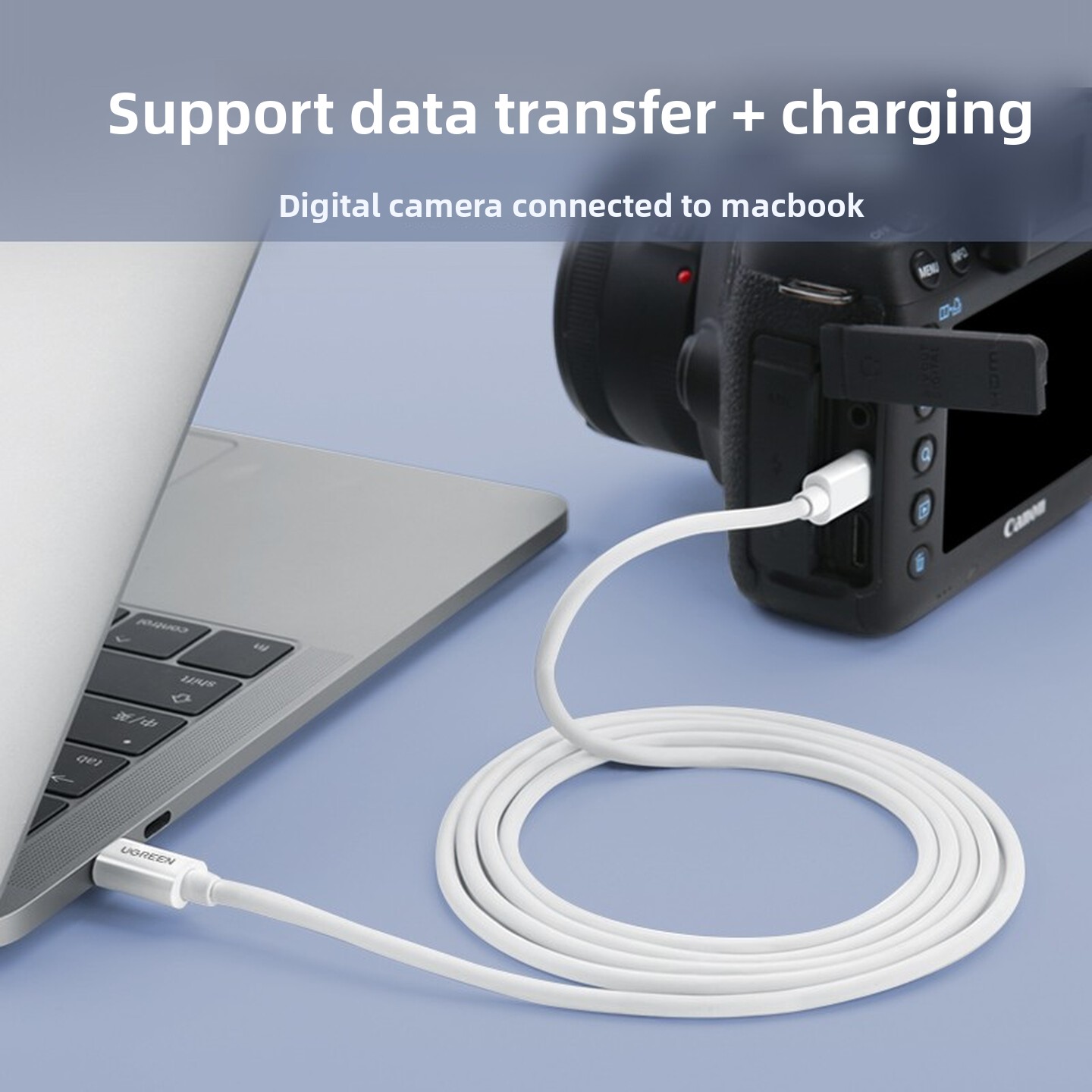 UGREEN USB2.0 Type C To Mini U - đánh giá và giá Desk Setup Ipad