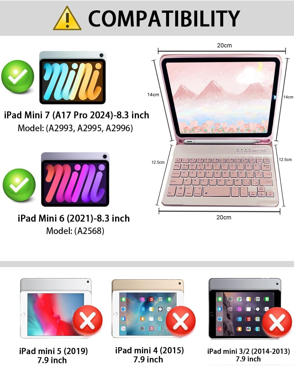 Keyboard Case for iPad Mini 7t - đánh giá và giá Desk Setup Ipad