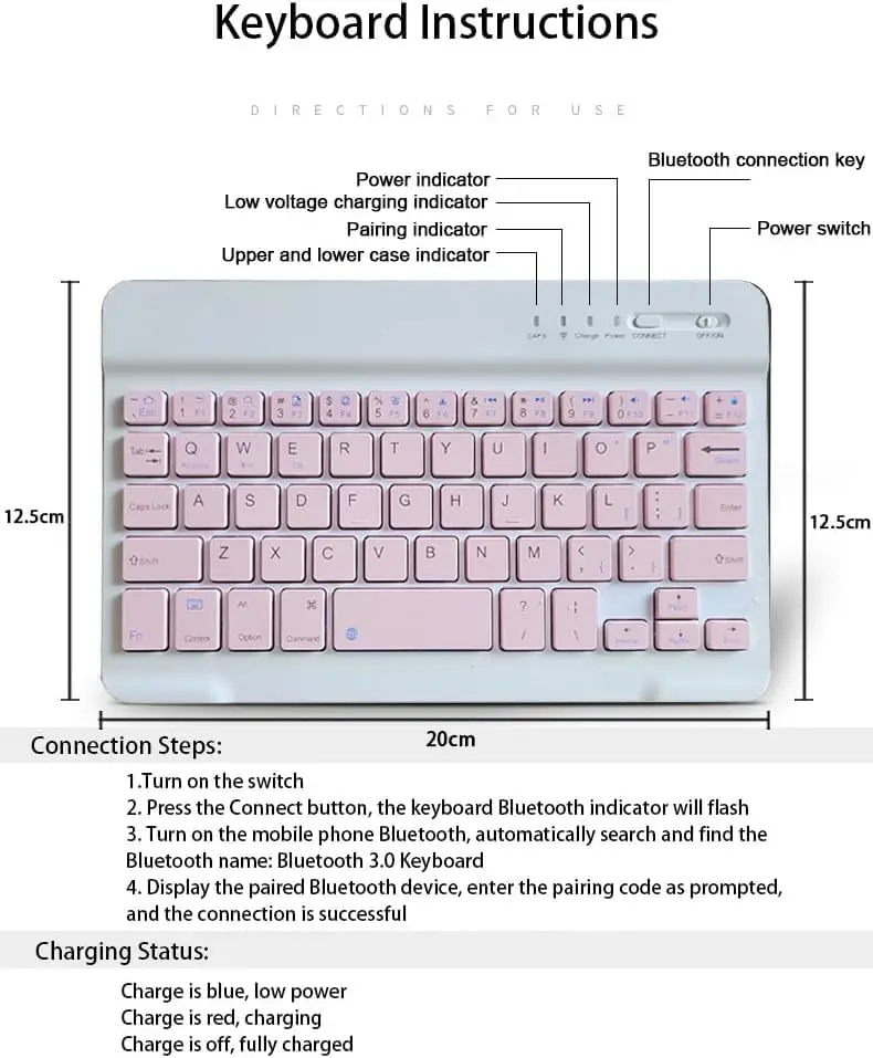 Keyboard Case for iPad Mini 7t - đánh giá và giá Desk Setup Ipad