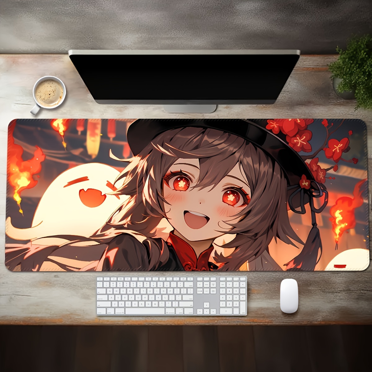 Large Anime Mouse Pad with Non - đánh giá và giá Desk Setup Rug