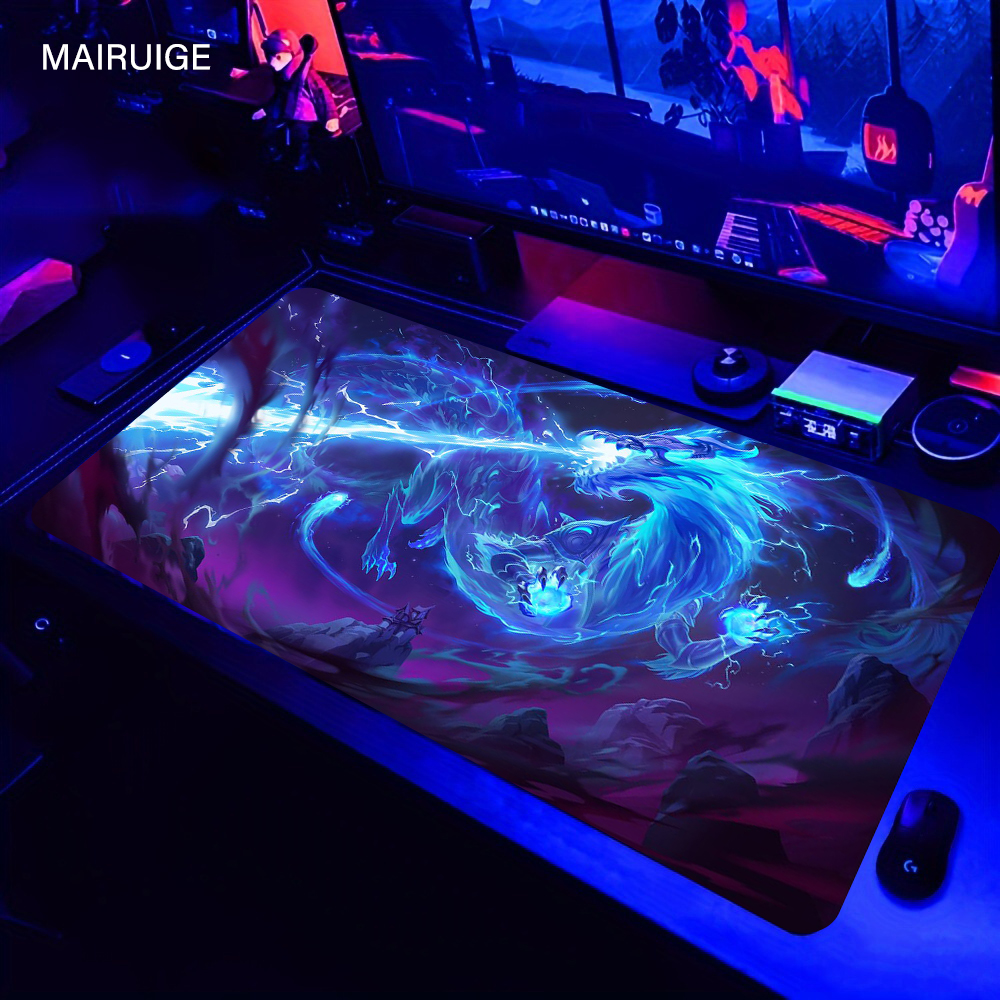 Blue Dragon Mouse Pad Speed Mo - đánh giá và giá Desk Setup Rug