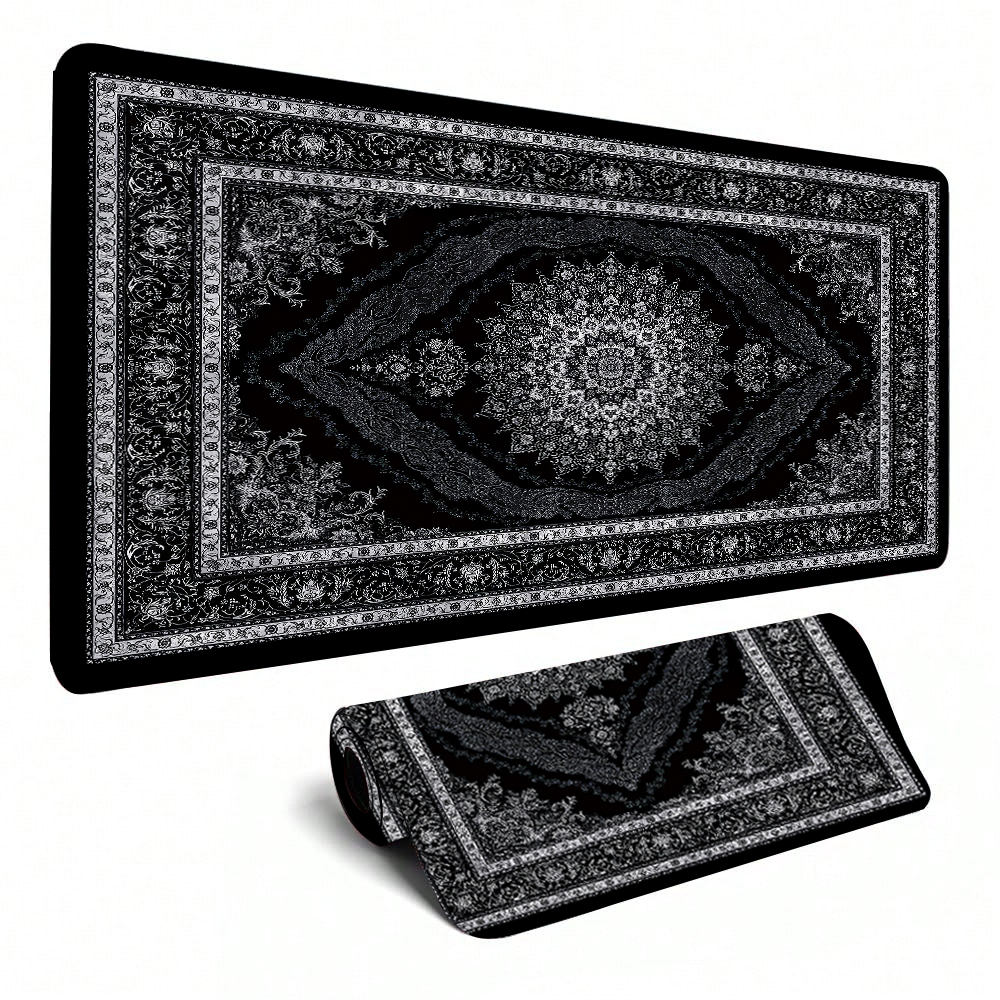 New black Persian Carpet Myste - đánh giá và giá Desk Setup Black