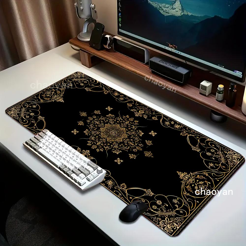 New black Persian Carpet Myste - đánh giá và giá Desk Setup Black