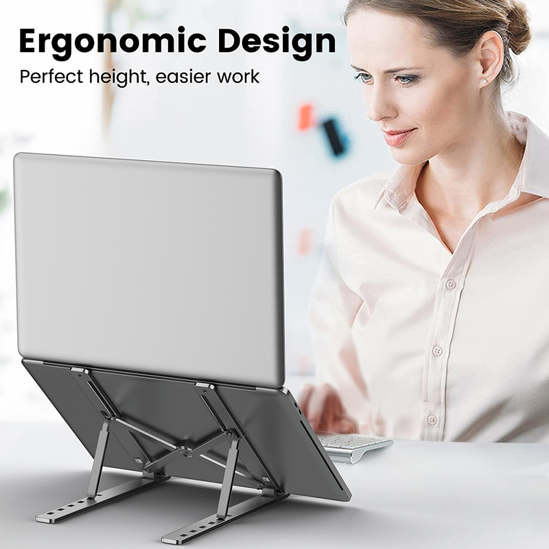 Metal Portable Foldable Laptop - đánh giá và giá Desk Setup Mac