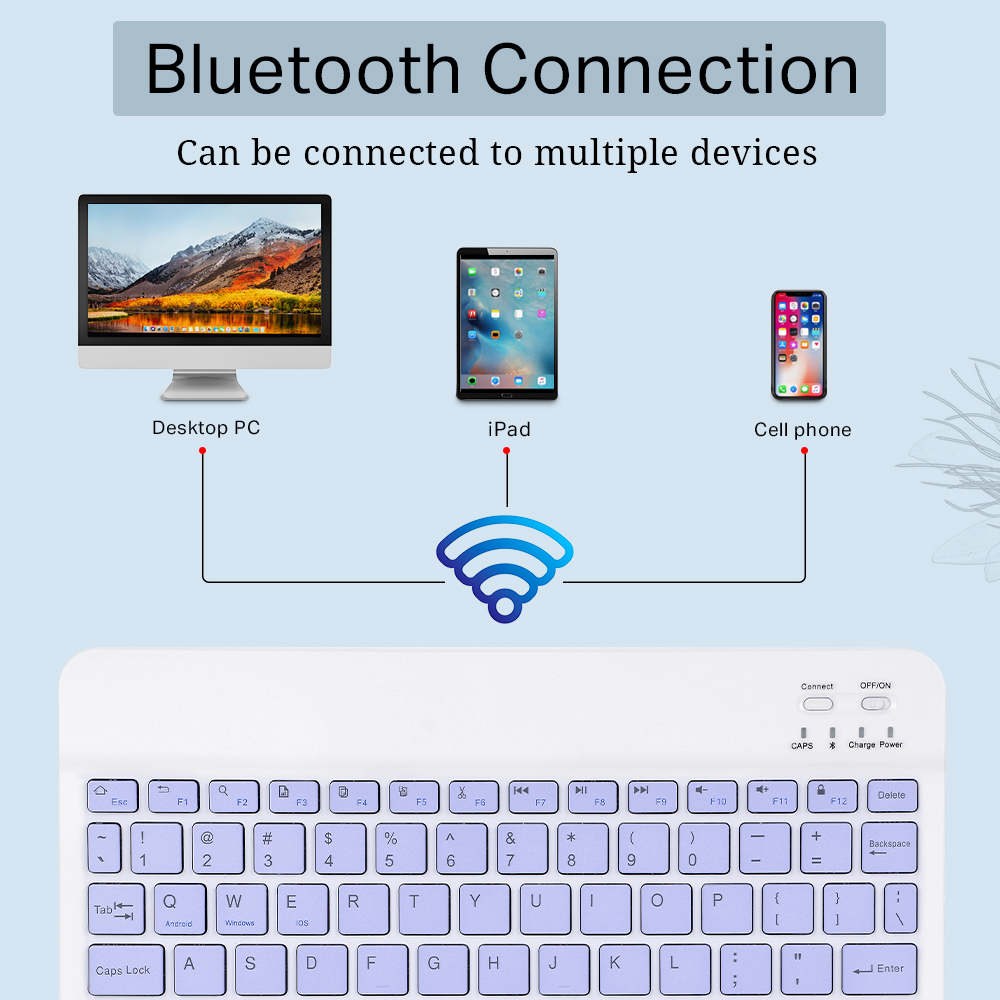 Mini Wireless Keyboard Bluetoo - đánh giá và giá Desk Setup Ipad