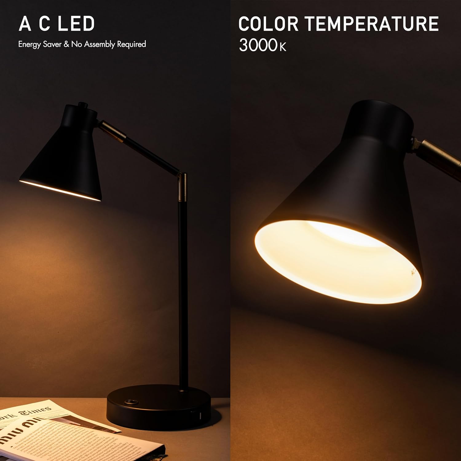 LED Desk Lamp with Dual USB Ch - đánh giá và giá Led Desk Light Usb