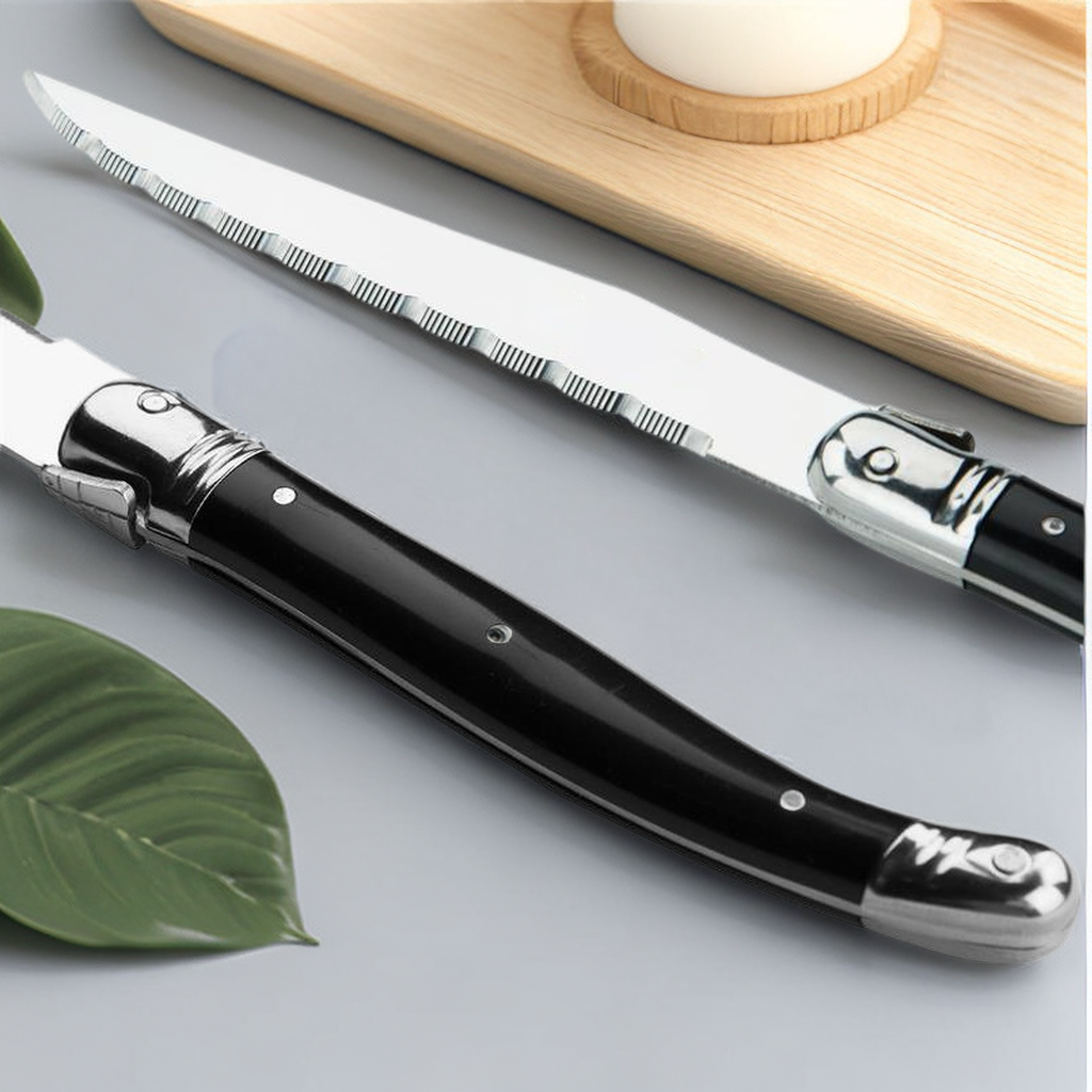 9'' Laguiole Steak Knives Set  - đánh giá và giá Desk Setup Black