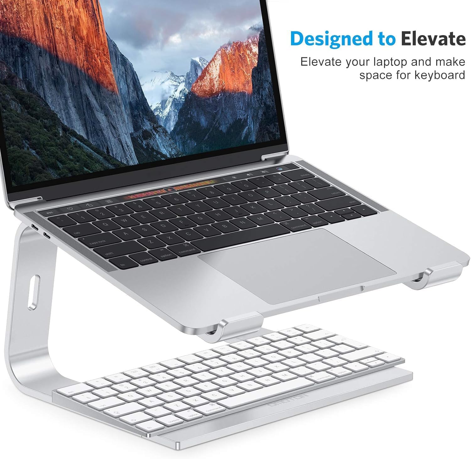 Adjustable Laptop Stand, Detac - đánh giá và giá Desk Setup Mac