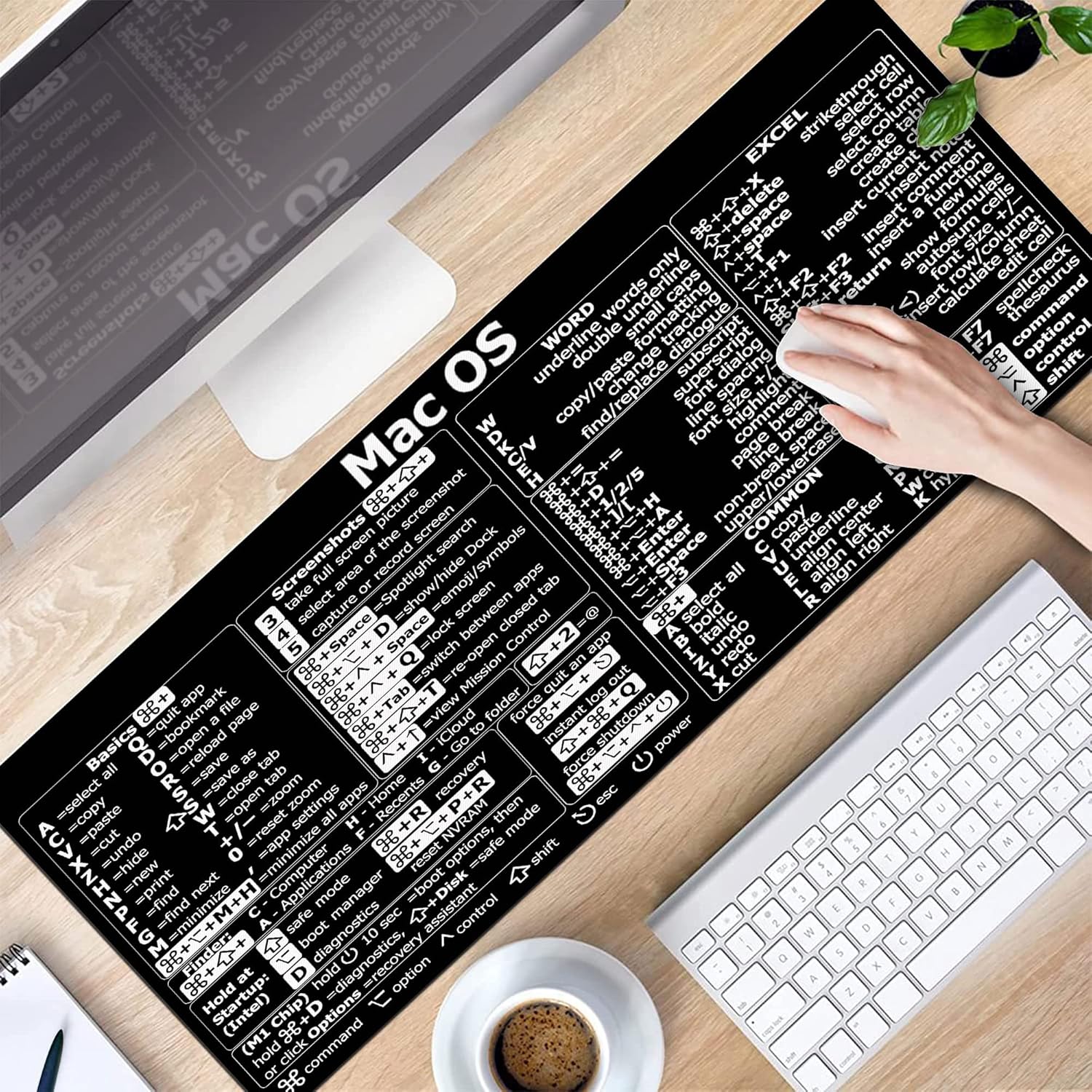 Mac os Shortcuts, Word/Excel ( - đánh giá và giá Desk Setup Mac