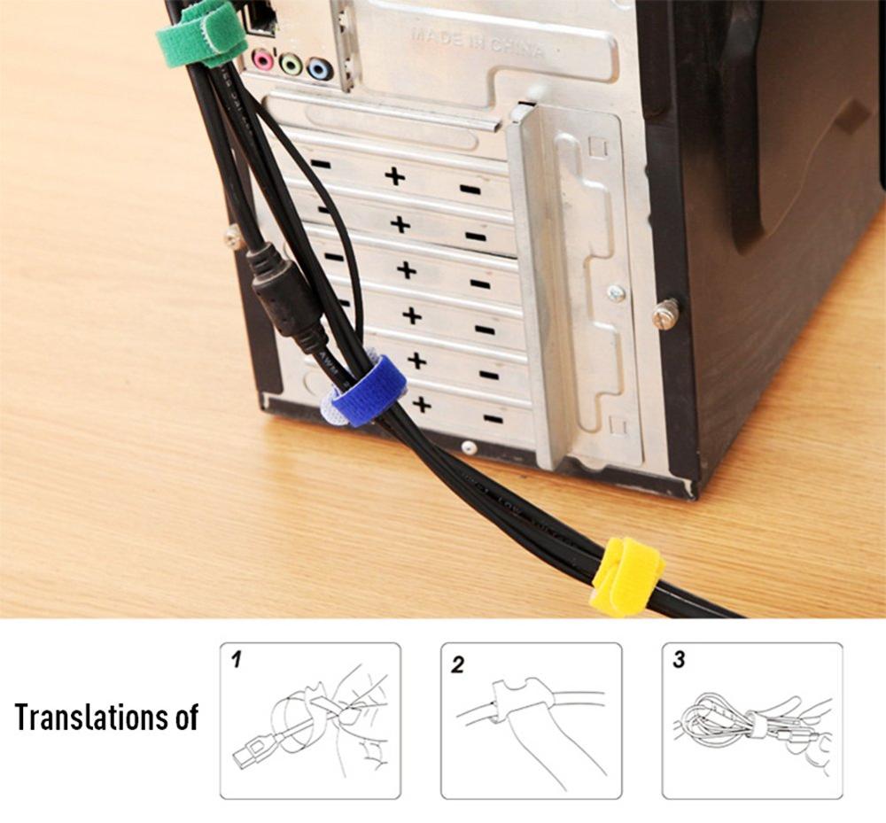 50pcs 12*150-300mm T-type Velc - đánh giá và giá Cable Velcro Strap