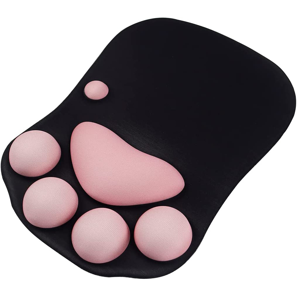Cute 3D Cat Paw Mouse Pad Soft - đánh giá và giá Desk Setup Mac