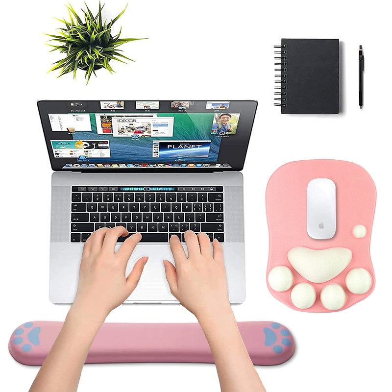 Cute 3D Cat Paw Mouse Pad Soft - đánh giá và giá Desk Setup Mac