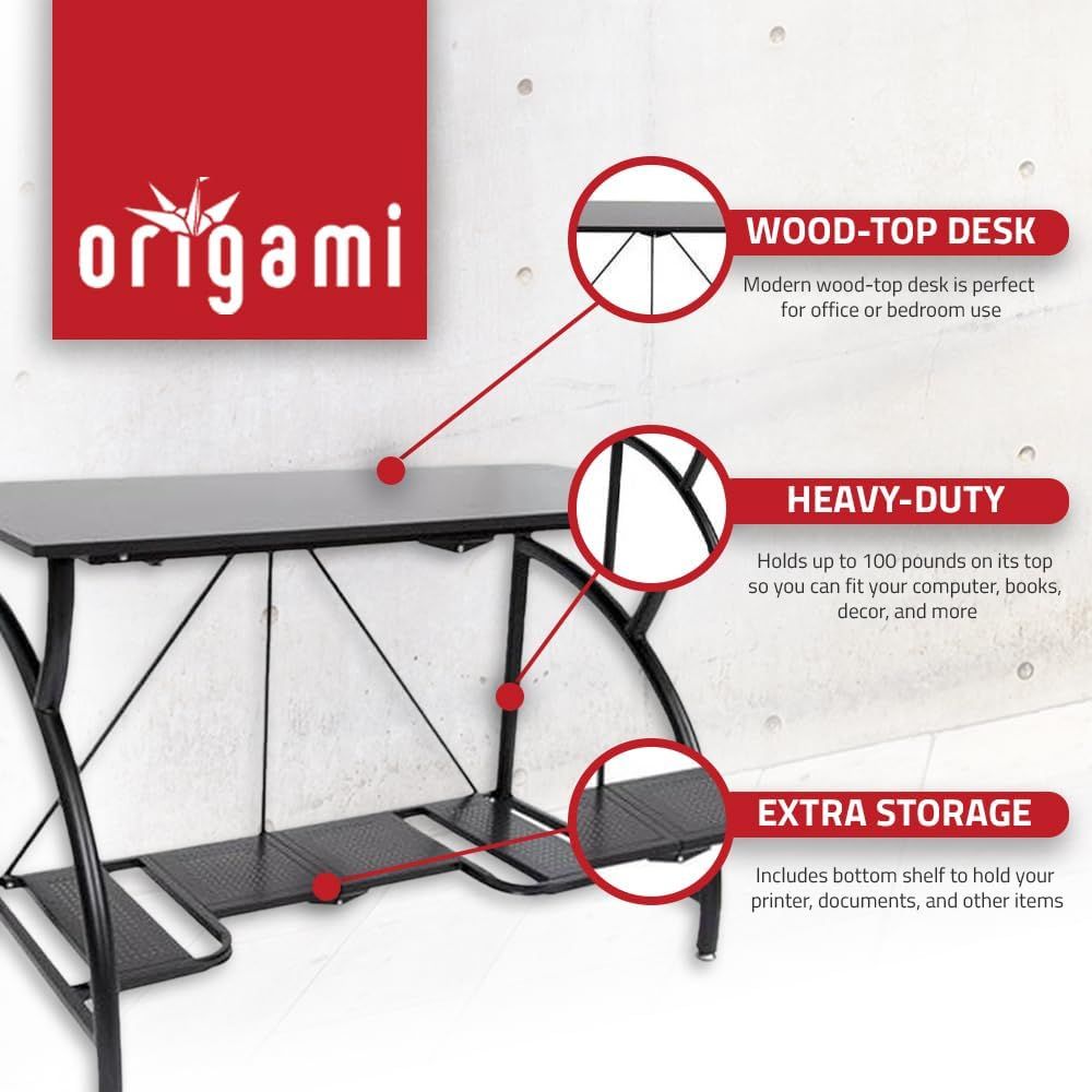 Space-Saving Collapsible Compu - đánh giá và giá Desk Setup For Studying