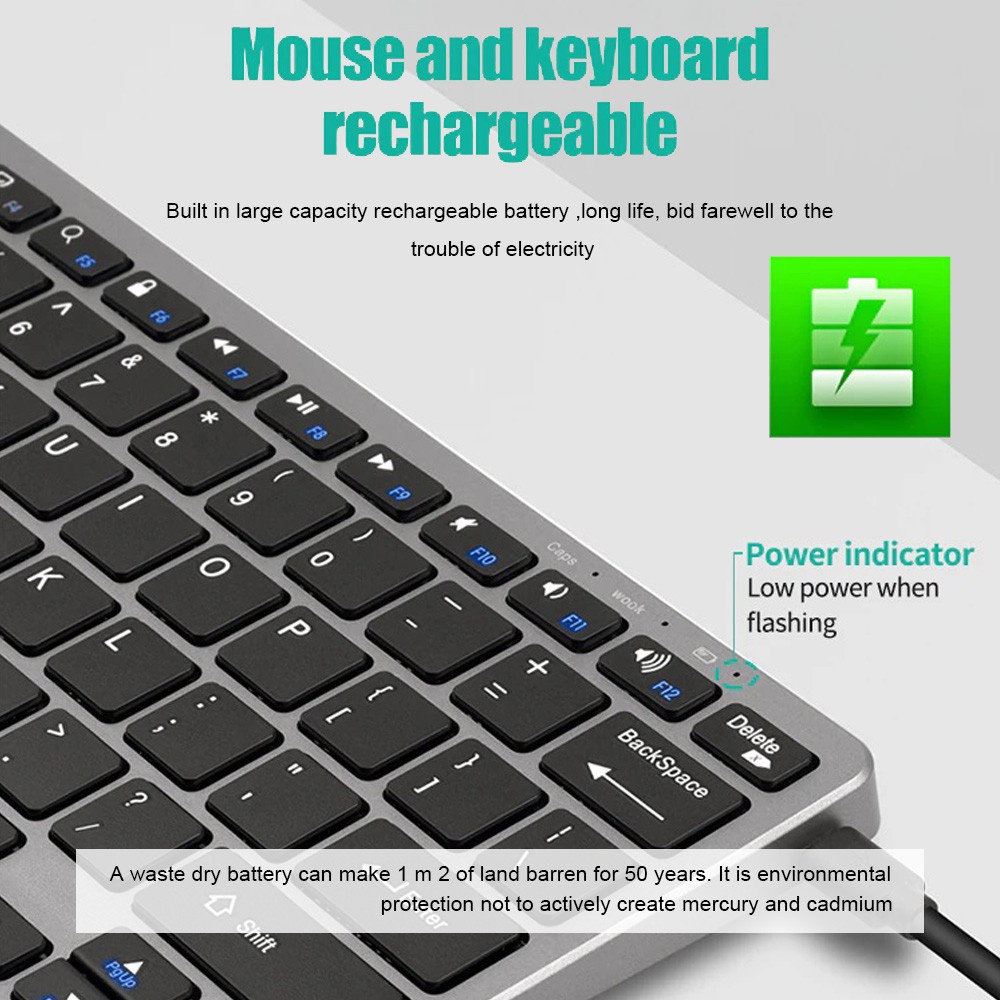 Wireless Keyboard Bluetooth 5. - đánh giá và giá Desk Setup Ipad