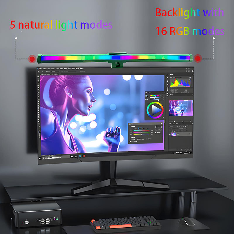 RGB Computer Monitor Light Bar - đánh giá và giá Desk Setup Lamp