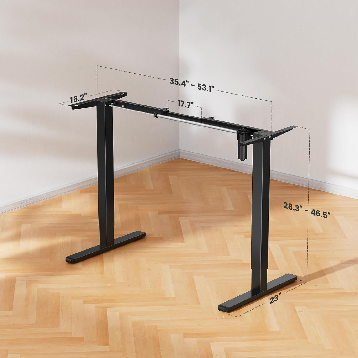 Electric Standing Desk Legs, 4 - đánh giá và giá Desk Setup Black