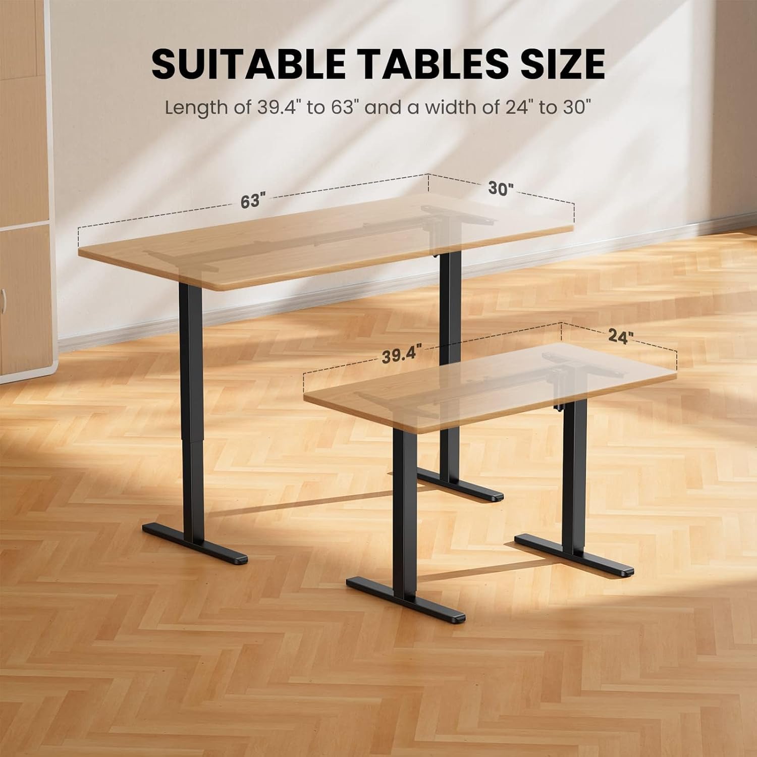Electric Standing Desk Legs, 4 - đánh giá và giá Desk Setup Black