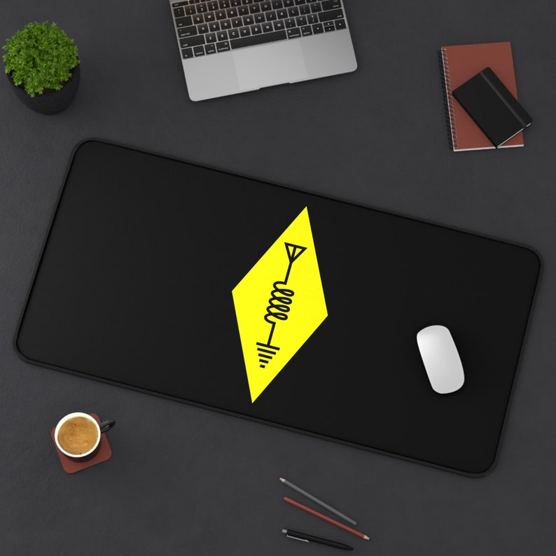 Amateur Radio Symbol Table Mat - đánh giá và giá Desk Setup Black