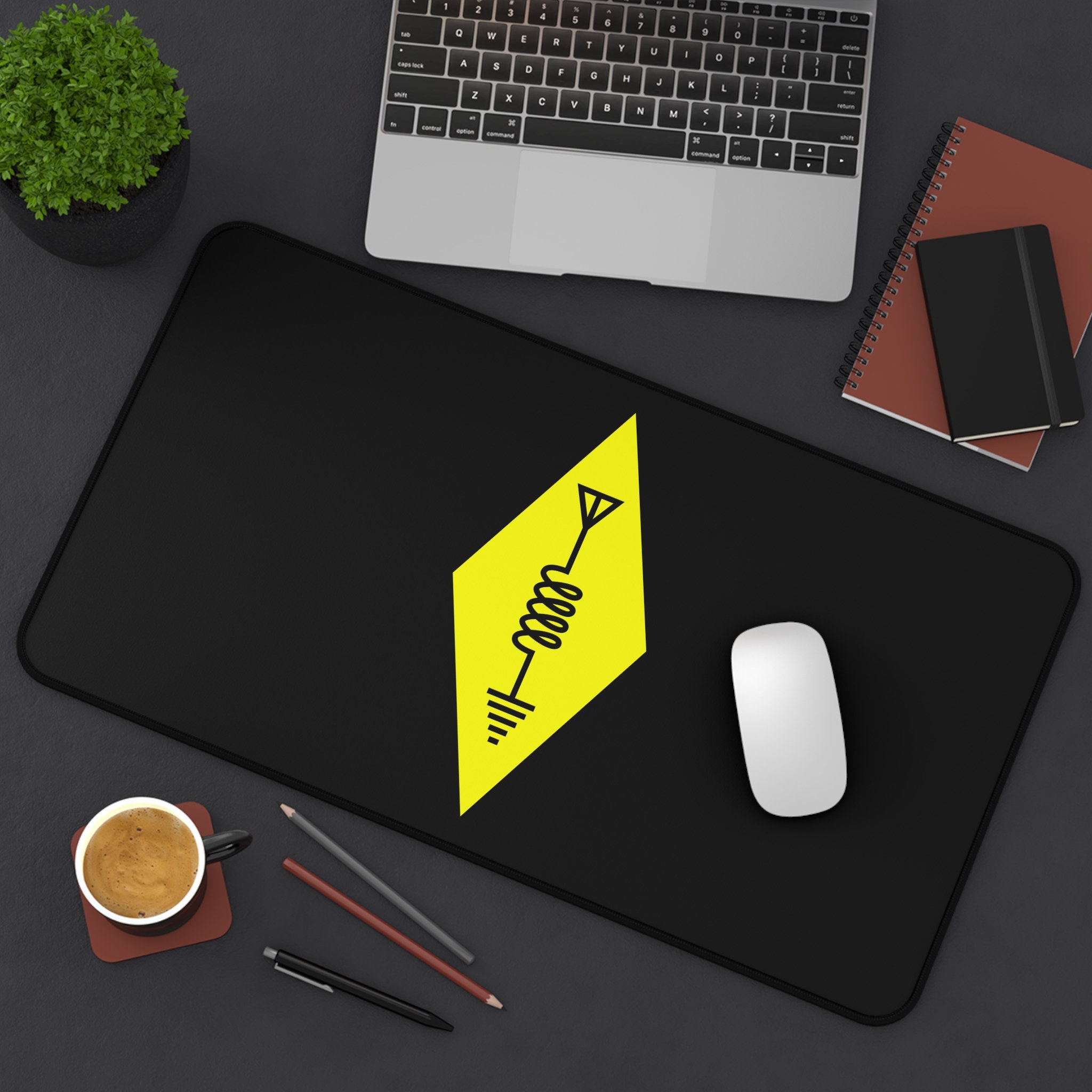 Amateur Radio Symbol Table Mat - đánh giá và giá Desk Setup Black