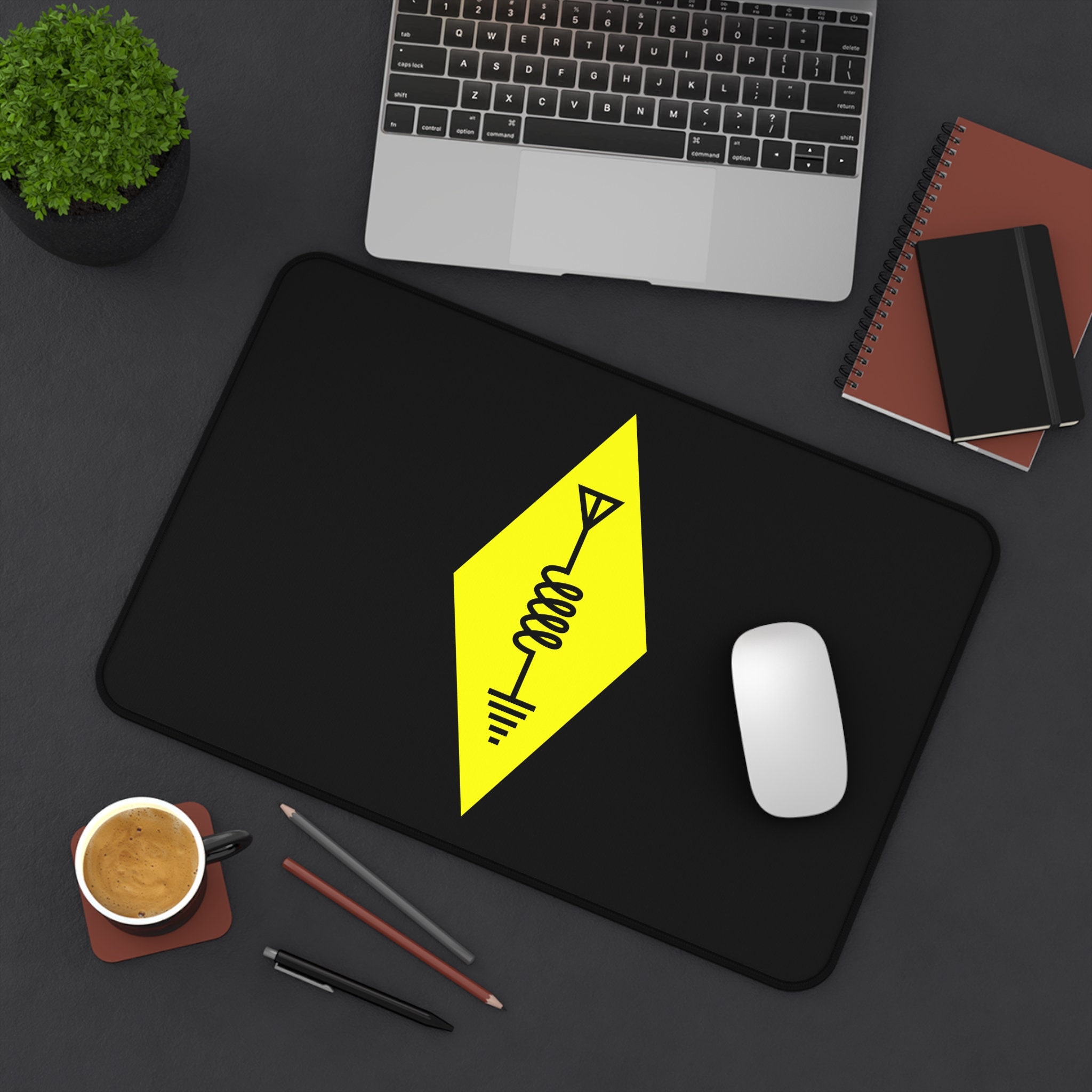 Amateur Radio Symbol Table Mat - đánh giá và giá Desk Setup Black