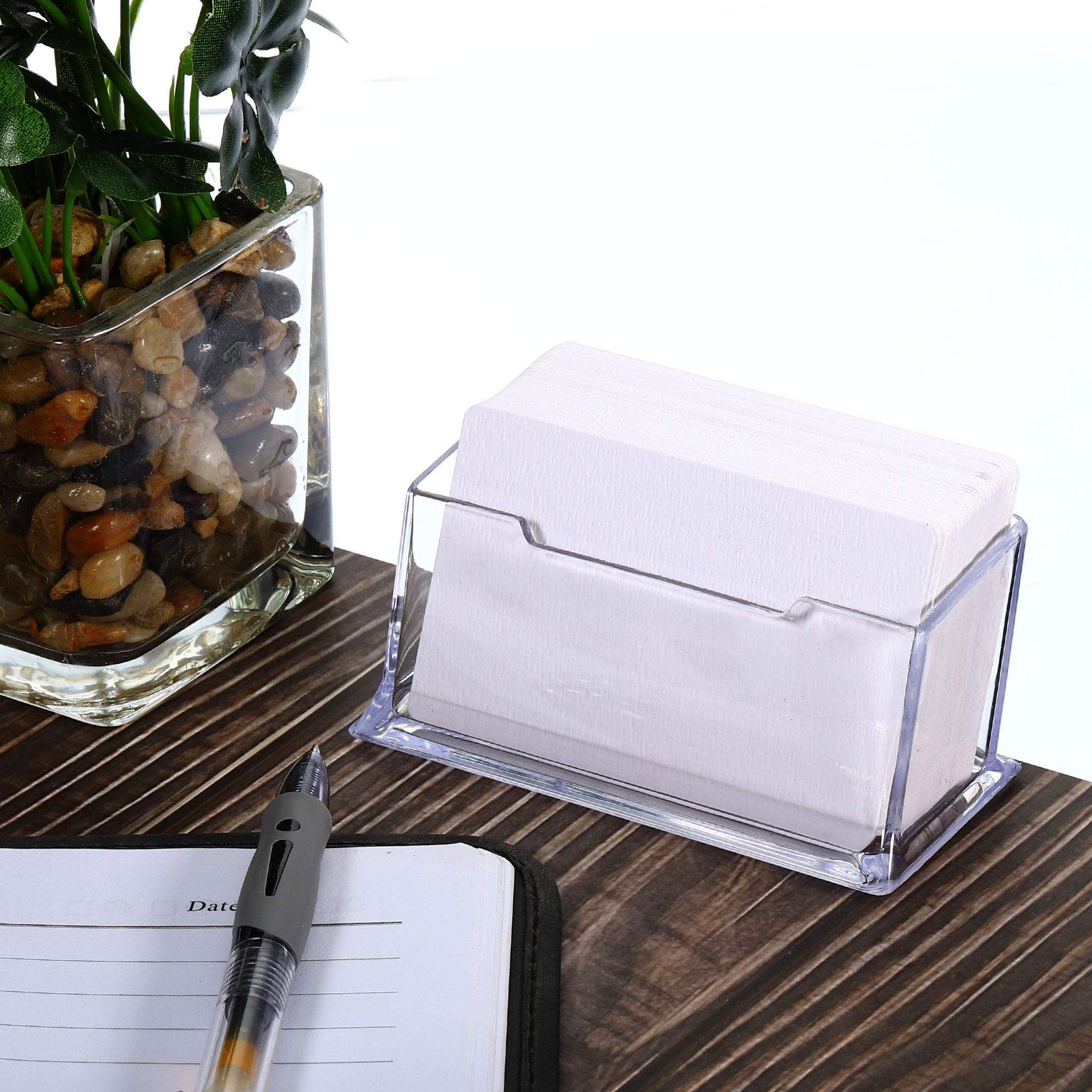 Plastic Business Card Holder 1 - đánh giá và giá Desk Setup Table