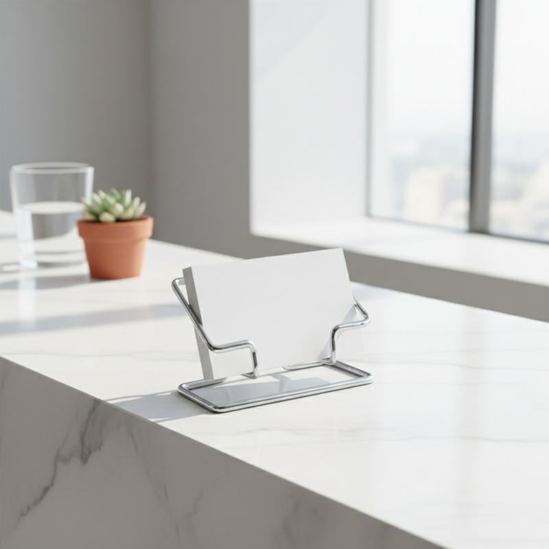 Premium Business Card Display  - đánh giá và giá Desk Setup Table