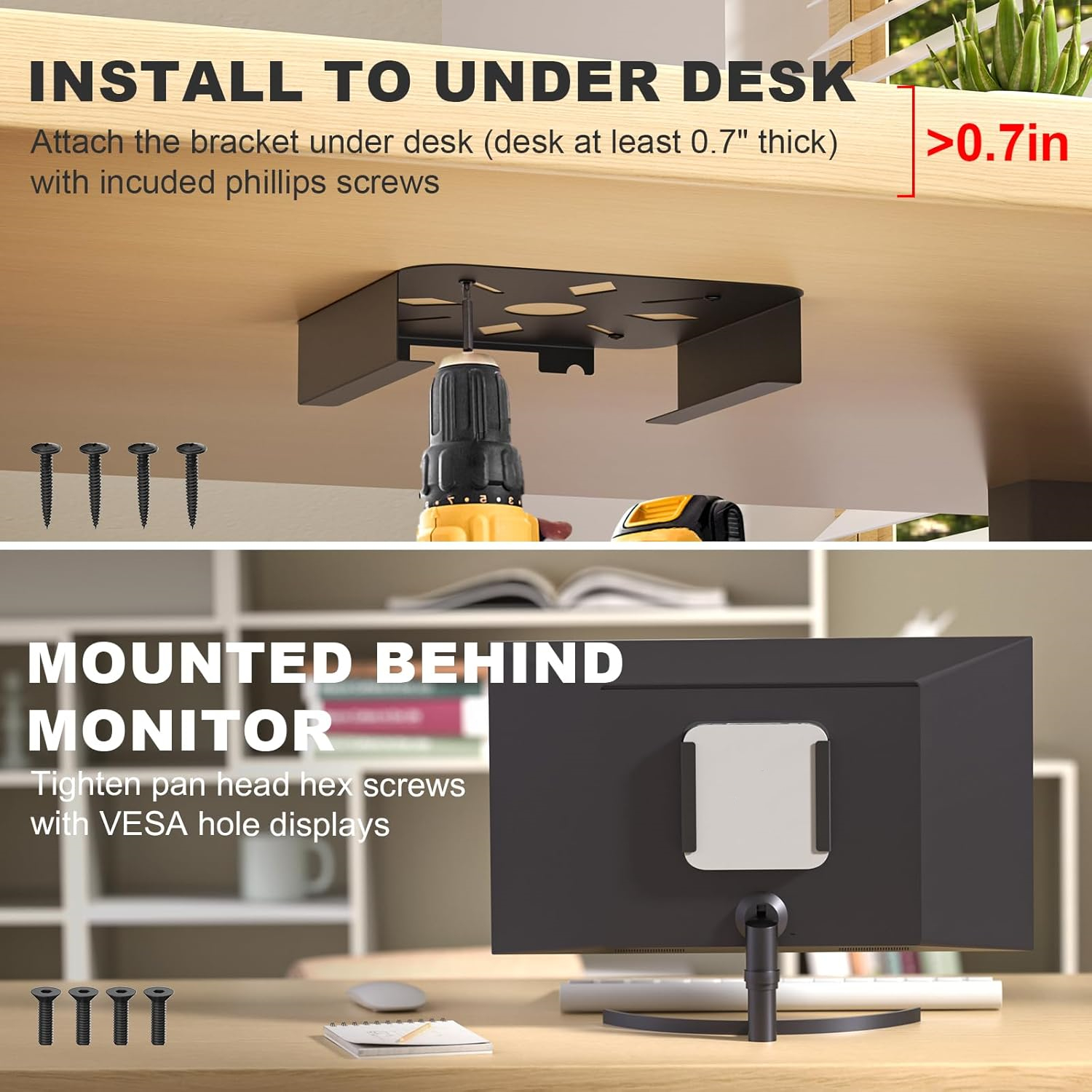 Aluminum Alloy Desktop Bracket - đánh giá và giá Desk Setup Mac
