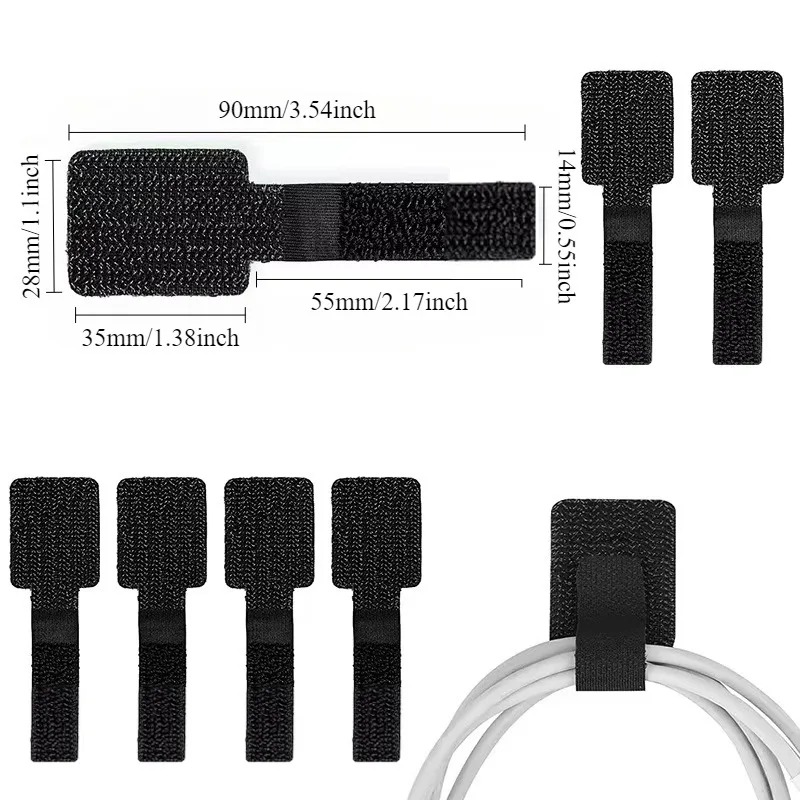 10/20PCS Self-Adhesive Velcro  - đánh giá và giá Cable Velcro Strap