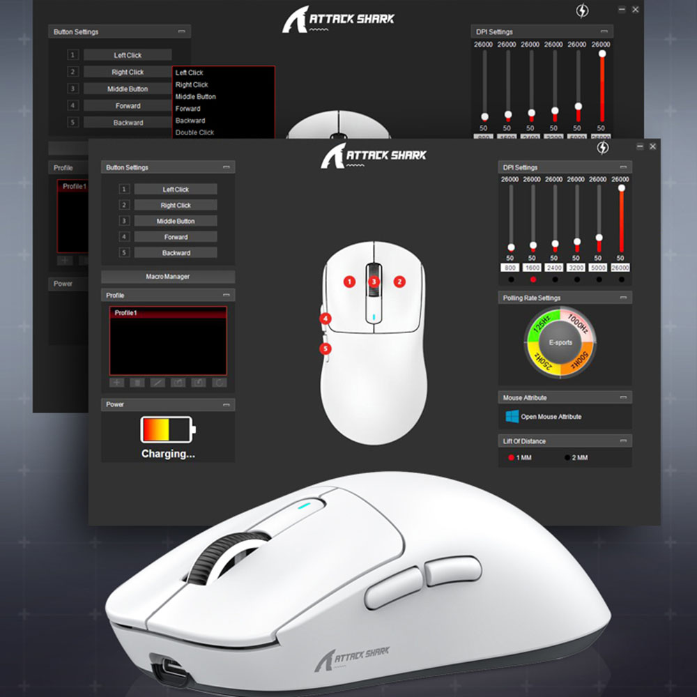 Attack Shark X3pro X3 Wireless - đánh giá và giá Desk Setup Mac