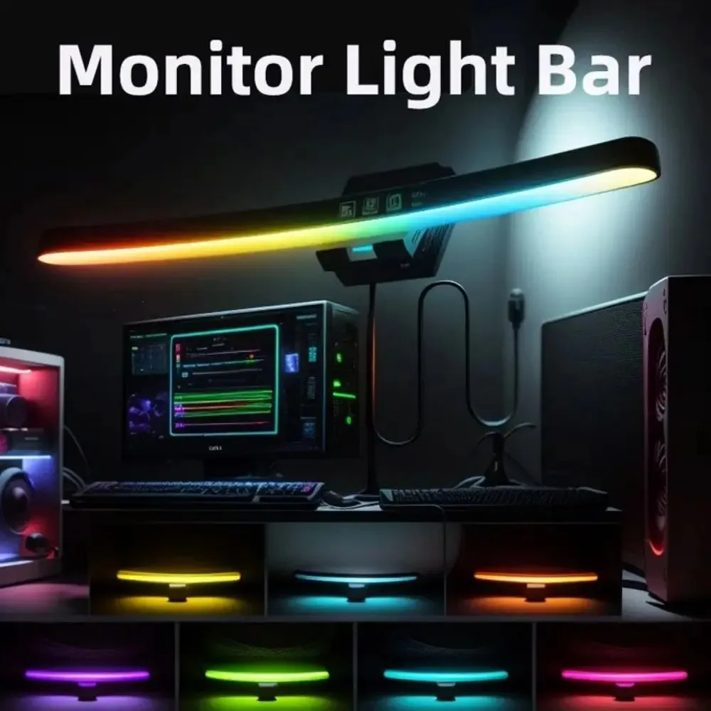 Curved Monitor Light Bar 3 Col - đánh giá và giá Desk Setup Lamp
